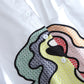 Original Loose Embroidered A-Line Cotton Shirt Blouse