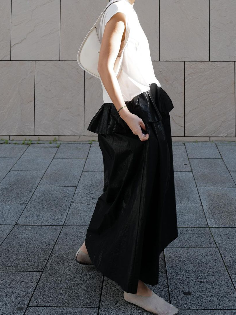Fashion Sleeveless Round Neck Panel Long Dress