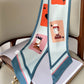 3 Colors Cartoon Poker Printed Silk Scarf