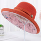 Stylish Reversible Floral Hollow Sun-Protection Large Wide Brim Hat