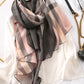 Vacation Boho Plaid Sunscreen Silk Scarf