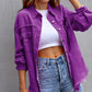 Loose Multicolor Ripped Denim Jacket