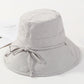 Casual Solid Color Frenum Sun-Protection Bucket Hat