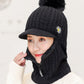 Original Solid Warm Knitting Hat&Scarf Set