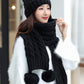 Original Solid Warm Knitting Hat&Scarf Set
