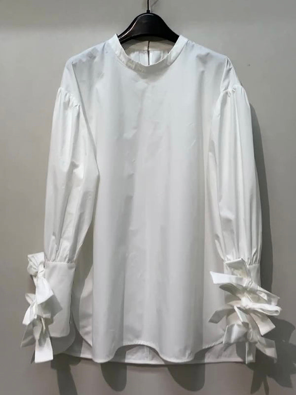 Bow Sleeve Shirt Top