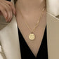 Simple Chic Normcore Alloy Geometry Pendant Chain Necklace