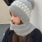 Casual Jacquard 7 Colors Scarf&Hat Set