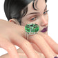 Futuristic Heart Shape Zircon Open-end Ring