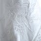 Ruffled V-neck White Dress
