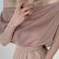 Loose Fashion V Neck Pleated Shirt