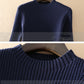 Fashion Long Sleeve Knit Panel Sweater Dress