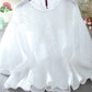 Oversized Vintage Balloon Sleeve Cotton Linen Ruffle Shirt Blouse