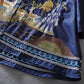 Embroidered Loose Stand Collar Cotton A-Line Shirt Top