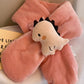 Baby Cute Cartoon Dinosaur Children Solid Color Scarf