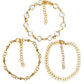 Fashion Arrow Chain Three-Piece Set Sequins Anklet