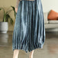 Vintage Elastic Waist Wide Leg Over Size Jean Pants