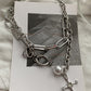 Vintage Beads Cross Pendant Hip Hop Necklace