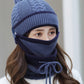 Personality Warm Knitting Hat+Scarf+Mask Set