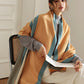 Urban Vintage Imitated Cashmere Houndstooth Shawl Scarf
