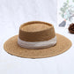 Leisure Sun-Protection Flat Straw Hat