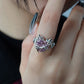 Original Adjustable Solid Color Heart Shape Ring