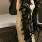 Plus Size Vintage Sequin Tassel Party Evening Dress Style3
