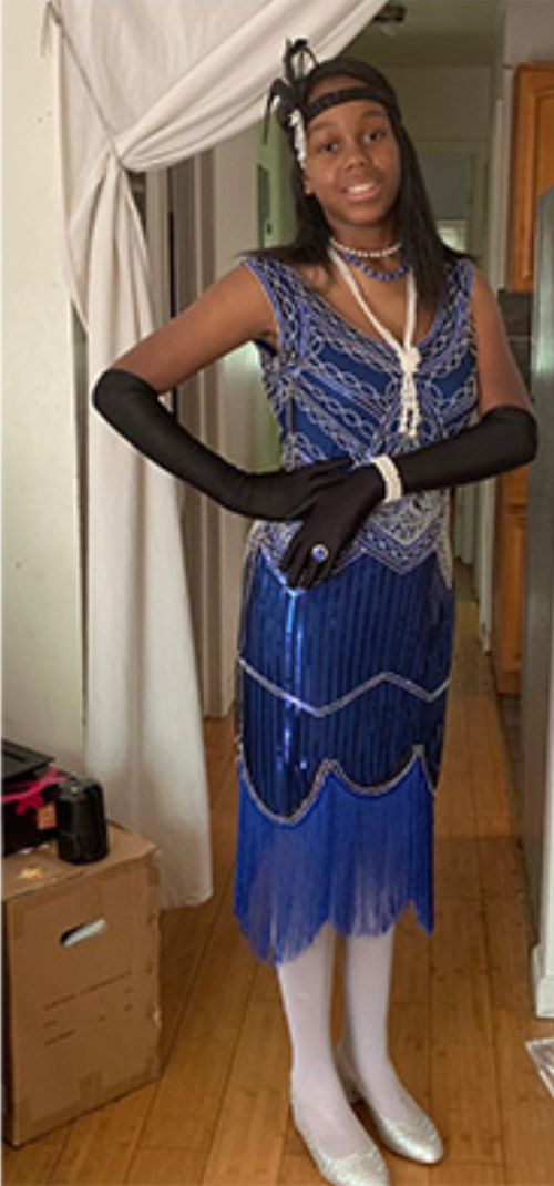 Plus Size Vintage Sequin Tassel Party Evening Dress Style 7