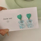 Girlish Candy Color See-Through Bear Earrings