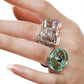 Futuristic Heart Shape Zircon Open-end Ring