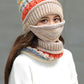 Original Three Pieces Knitting Hat+Mask+Scarf