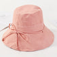 Casual Solid Color Frenum Sun-Protection Bucket Hat