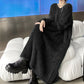 Original Solid Color V-Neck Long Sleeves Sweater Dress