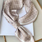 Stylish Plaid Hair Band&Silk Scarf