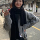Stylish Simple 6 Colors Long Warm Wool Knitted Scarf