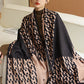 Vintage Printed Tasseled Imitated Cashmere Scarf