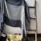Fashion Tassels Stripe Cape Scarf
