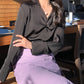 Fashion V-neck Shirt Top