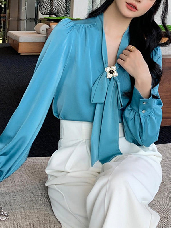 Pearl Button Simple Pullover Shirt