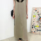Open Back Slit Sleeveless Casual T-Shirt Dress