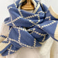 Stylish 8 Colors Rhombic Plaid Warm Knitted Scarf