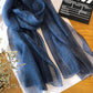 Silk Solid Vintage See-through Fashion Scarf