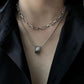 Multi-Layer Ring Smiley Face Star Set Chain
