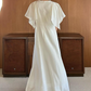 Vintage Preppy Crew Neck Long Dress