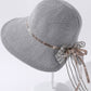Original Bow-Embellished Sun-Protection Large Wide Brim Hat
