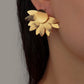 Original Chic Alloy Matte Flower Earrings