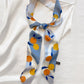 Fruit Print Girlish Sweetness Hair Band&Silk Scarf