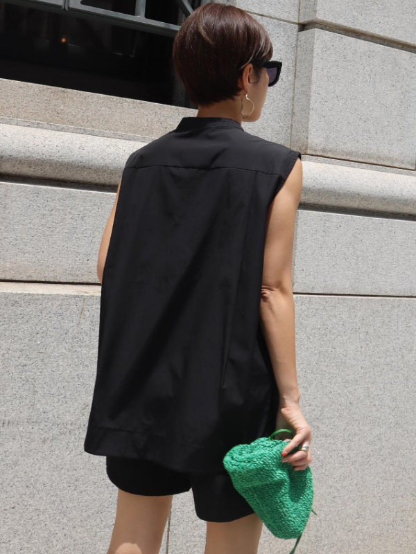 Original Loose Asymmetric Shirt Top