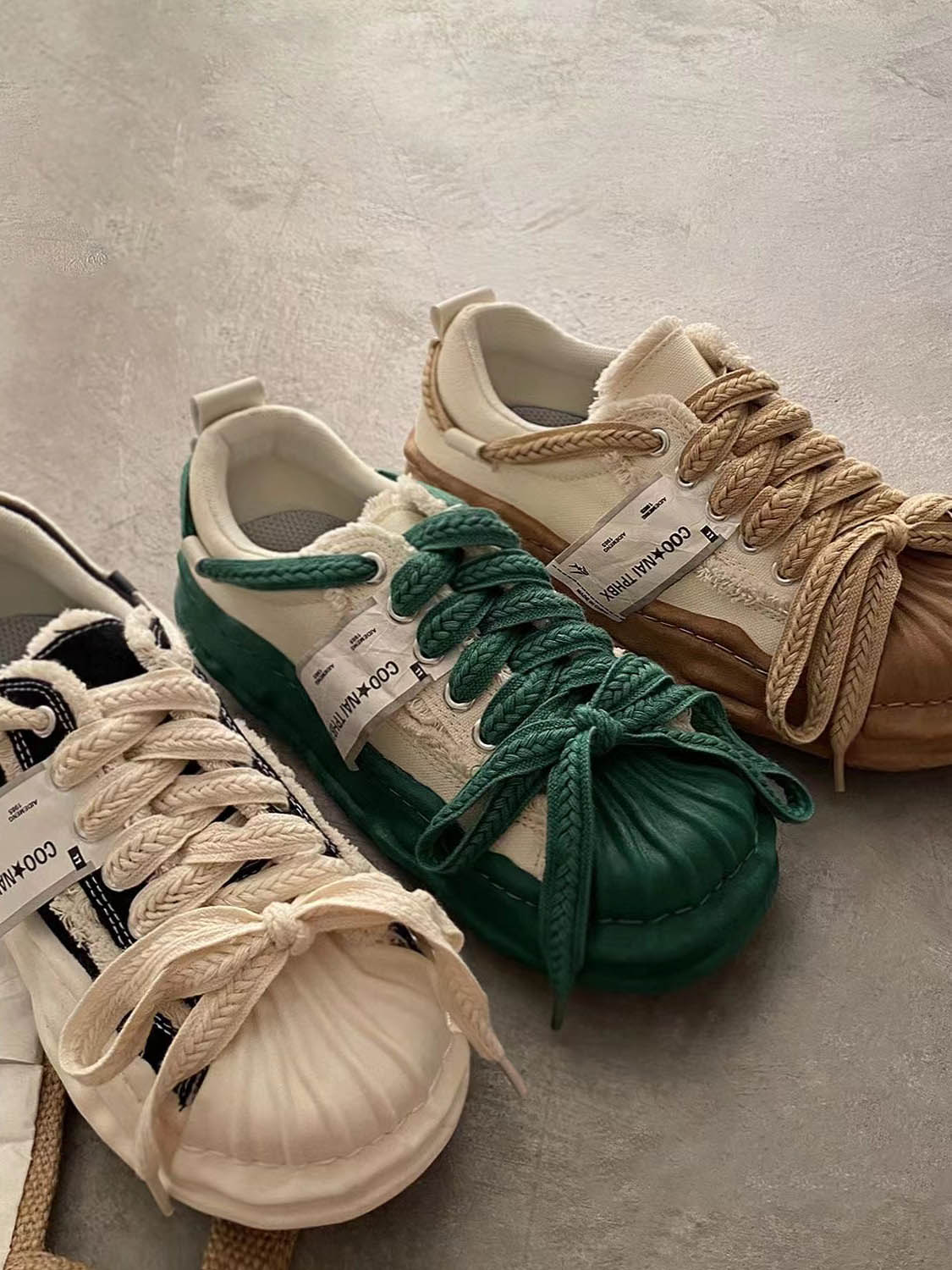 Platform Reverse Lace-Up Espadrilles