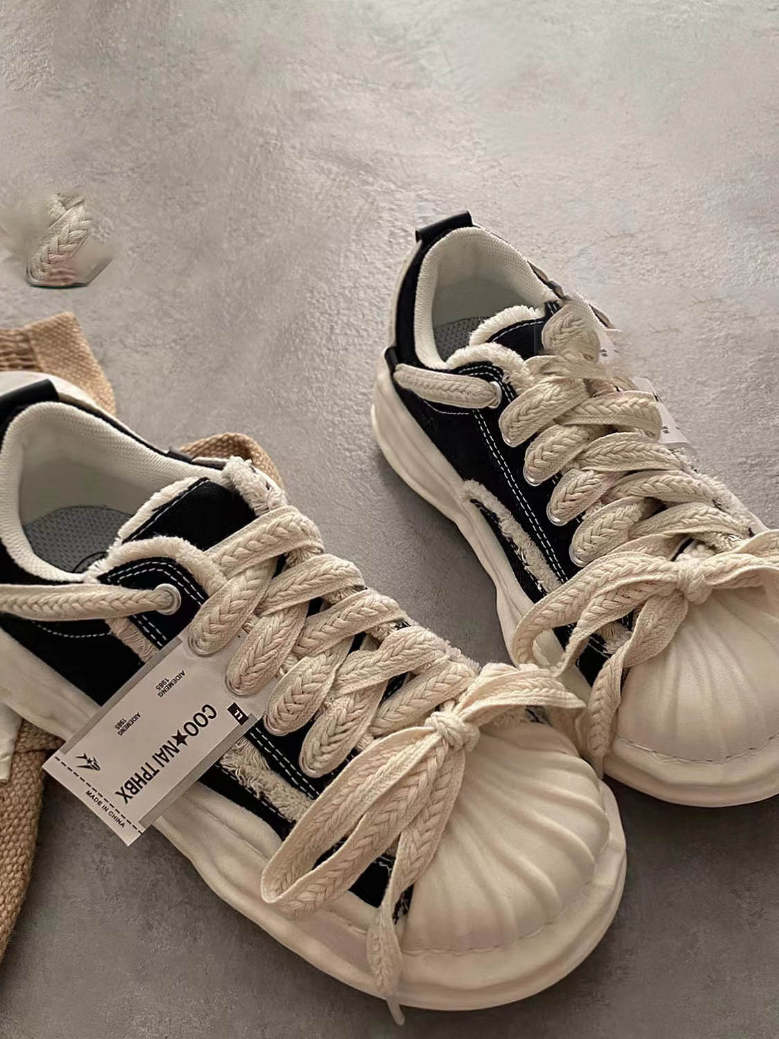 Platform Reverse Lace-Up Espadrilles